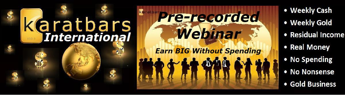 Karatbars International Prerecorded Webinar
